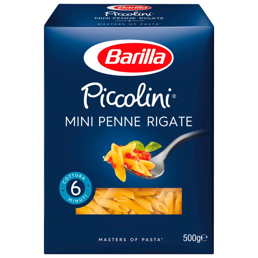 Barilla Pasta Nudeln Piccolini Mini Penne Rigate 500g